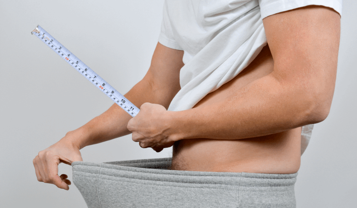 pomiar penisa centymetrem